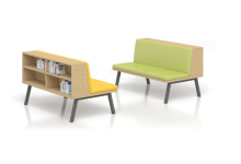 The Perfect Addition to School Library: EVERPRETTY's Reading Sofa with Built-in Bookcase