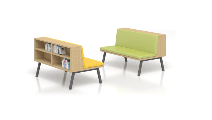 The Perfect Addition to School Library: EVERPRETTY's Reading Sofa with Built-in Bookcase